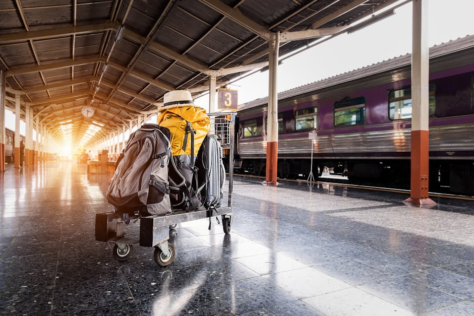 train station luggage