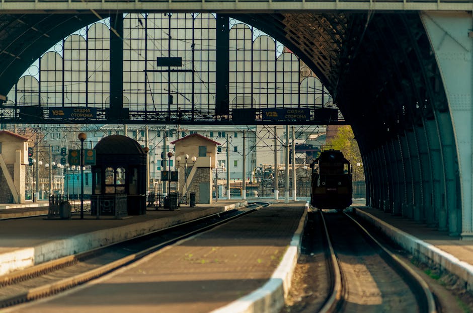 train station platform Ukraine