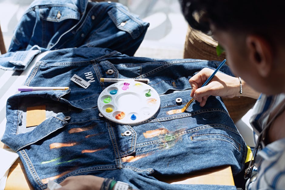 Upcycled fashion design process