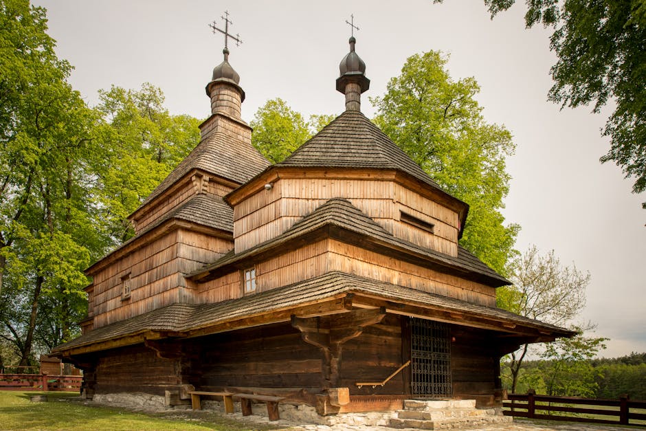 Wooden Carpathian church exterior