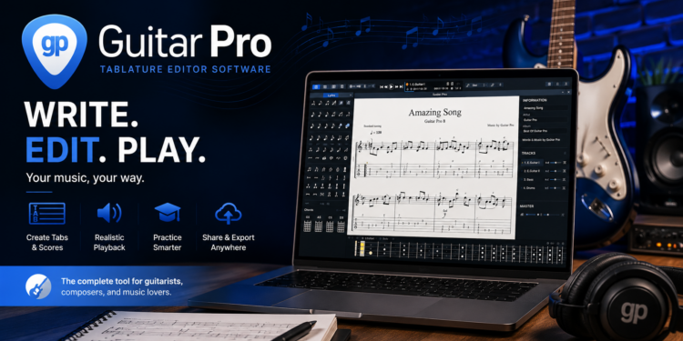 Master Guitar Practice with Guitar Pro Sheet Music Tools